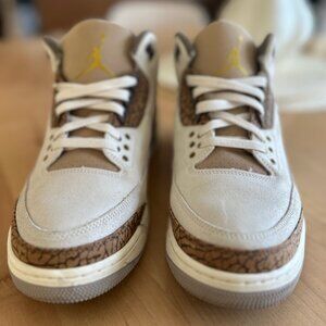 Nike Air Jordan 3 Retro, Orewood Brown/Metallic Gold, Size 10.5